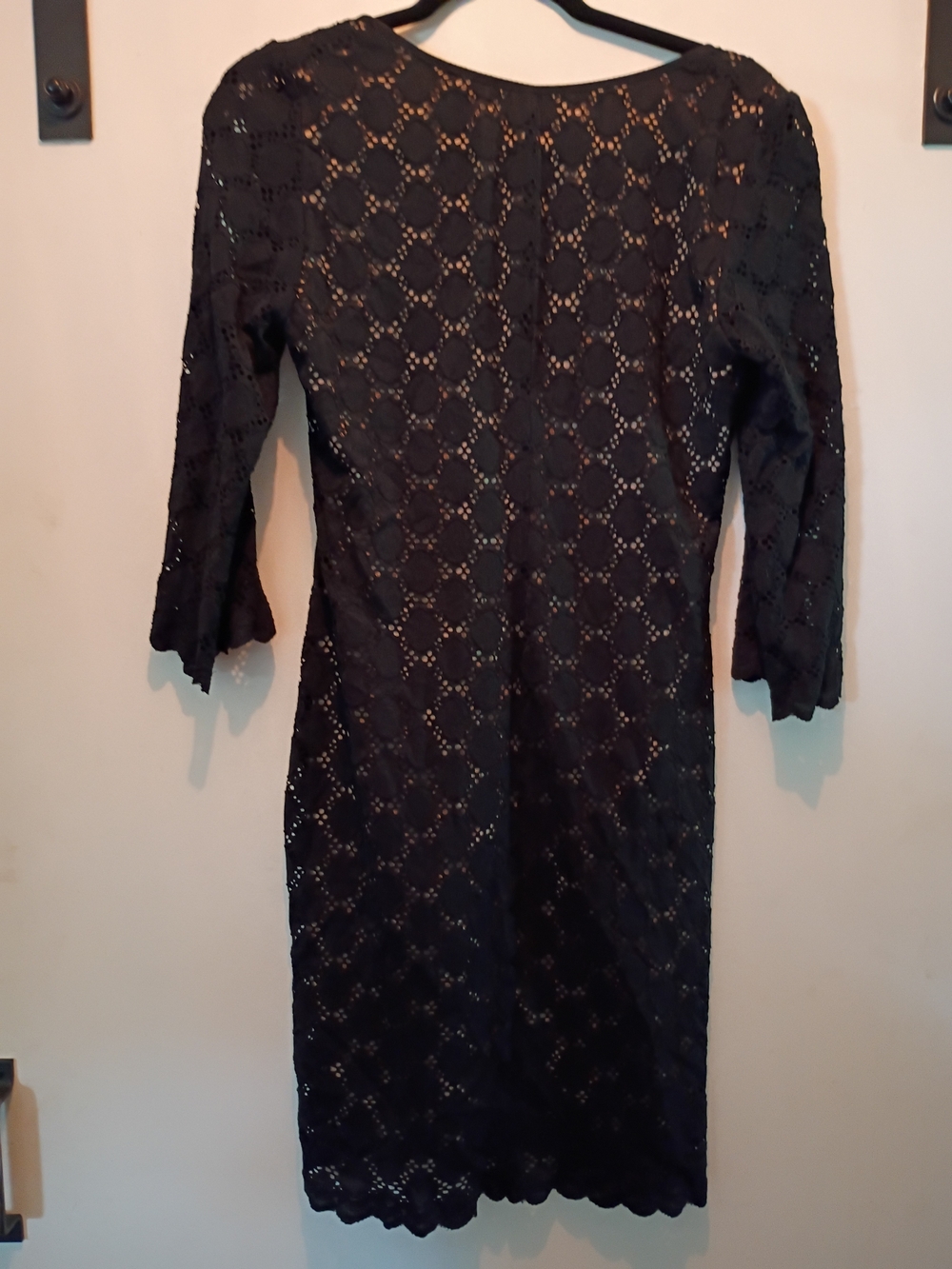 Ronni Nicole Black Lace Midi Sheath Dress - Picture 6 of 6